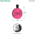 MYLUCKYTAG Silent Silicone QR Code Dog Tags - Scan QR for Instant Pet Location Alerts