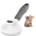 Cat Self Cleaning Slicker Brush, Pets Skin Friendly Grooming Brushes for Shedding Dogs Cats Hair Easy to Remove Loose Undercoat with Long or Short Hairs Pet Massage Tool for All Hair Type- UPGRADED
