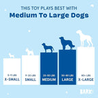 Barkbox Air Head Dog Toy – Rip & Reveal Plush Toy with Hidden Spiky Squeaker Ball, Crazy Crinkle & Fluffy Filling – Interactive Play for Medium to Large Dogs