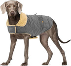 Large Dog Coat, Warm Jacket for Extra-Large Dogs, Dog Winter Coat, Pet Windproof Cold Weather Coats Snow Jacket Pet Clothes, Golden Retriever, Labrador Retriever, Husky, Grey XL