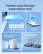 REOLINK Elite Floodlight WiFi with Plug-in Power Cable, 4K 8MP 180° Panoramic Floodlight Camera, Adjustable 3000 Lumens Spotlights, AI Video Search, Dual-Band Wi-Fi 6, 24/7 Recording, No Monthly Fees