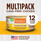 Instinct Flaked Entrée Wet Canned Cat Food - Chicken, 5.5 oz. Cans (Pack of 12)