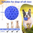 Indestructible Squeaky Dog Ball, Large/Medium Dog Aggressive Chewing,Interactive Dog Toy Relieves Anxiety, Cleans Teeth,Outdoor Waterproof