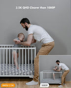 Imou Security Camera Indoor Camera Pan/Tilt Wireless Home Camera, Plug-in WiFi Camera Baby Monitor with Night Vision, 2-Way Audio, Human & Sound Detection, Motion Tracking(2.4G ONLY)