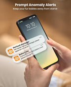 oneisall Wireless WiFi Automatic Cat Feeders 2 Cat, Rechargeable 100-Day Battery Operated Timed Cats Feeder, 20 Cups/5L Cats Food Dispenser Automatic for Large Kibble, Smart App Control.