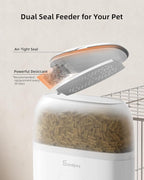 Hanging Automatic Rabbit Feeder with 1080P Camera, 62oz Storage, Multiple Pet Cage Compatibility, Customized Feeding Schedule- Perfect for Ferrets, Cats, Guinea Pigs, Chinchilla and Hedgehog