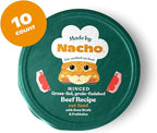 Made by Nacho Wet Cat Food, Grass-Fed, Grain-Finished Minced Beef in Bone Broth for Hydration with Prebiotics for Digestive Health, High Protein, 2.5oz Cups (10 Pack)