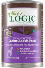 Natures Logic NL00180 Grain-Free Rabbit Feast Wet Dog Food, One Size