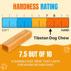 Tibetan Dog Chew Yak Cheese Sticks for Aggressive Chewers | Natural, Long Lasting & Easy to Digest with No Additives, Rawhide, Grains, or Gluten | 2 Medium, 2 Large & 1 Extra Large Chew, Mix Pack 1lb