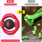 Dog Toys for Aggressive Chewers Large Medium Small Breed Indestructible Durable Tough Dog Chew Toys to Keep Them Busy Nylon Rubber Interactive Dog Toys