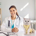 Avont Cat Recovery Suit - Kitten Onesie for Cats After Surgery, Cone of Shame Alternative Surgical Spay Suit for Female Cat, Post-Surgery or Skin Diseases Protection -Yellow(S)