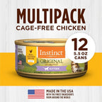 Instinct Original Kitten Wet Cat Food, Pate, Grain-Free - Real Chicken, 5.5 oz. Cans (Pack of 12)