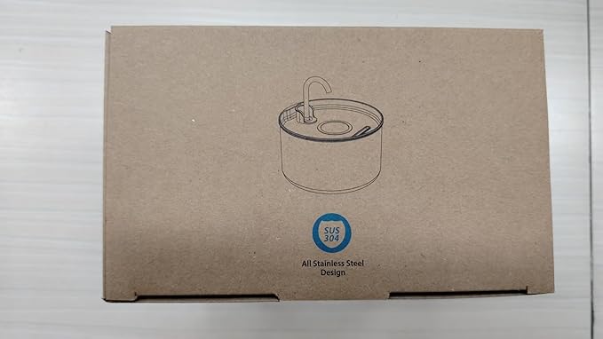 Cat Water Fountain: Stainless Steel Pet Water Fountains Indoor Metal Automatic Cat/Dog Waterer Bowls Faucet Bottle Watering Pets 24/7 Running Water Dispenser for Drinking