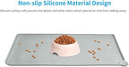 AUDWUD Silicone Waterproof Pet Feeding Mats,Anti Slip Bowl Pad, Dog Mat for Food and Water