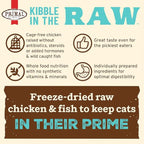 Primal Kibble in The Raw, Freeze Dried Cat Food, Chicken & Fish, Scoop & Serve, Made with Raw Protein, Whole Ingredient Nutrition, Crafted in The USA, Dry Cat Food, 24 Ounce (1.5 lb) Bag
