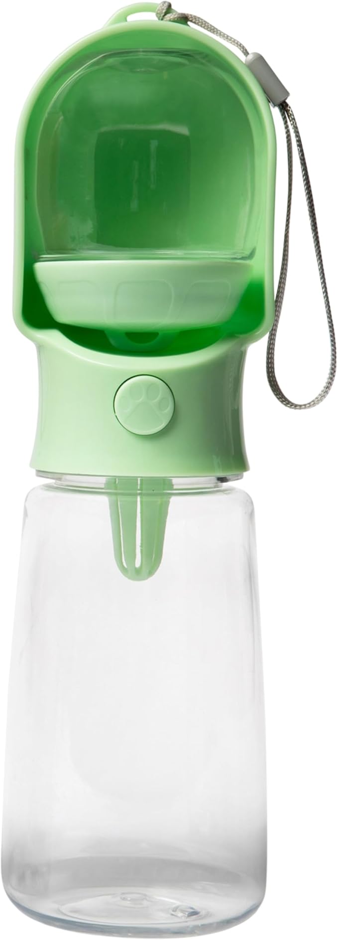 Leak Proof Portable Dog Water Bottle with Bowl – Travel Pet Water Dispenser for Walking & Hiking – Food Grade Plastic – Choose from 3 Colors (Green, 500 ml)