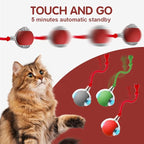2026 New Interactive Cat Toys for Indoor Cats, Kitten Toys to Relieve Boredom for Indoor Cats (Red+Green+Grey)