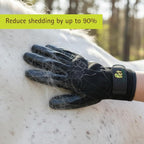 Pet Magasin® Durable Gentle Dog Washing Gloves (1-Pair) - Premium Pet Grooming Gloves For Dogs, Cats & Horses | Dog Scrubber For Bath | Cat Hair Remover Glove | Bathing Brush (Black, Medium)