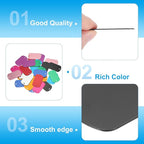 MECCANIXITY Blank Dog Tags Rectangle Blank Aluminum Blank Keychains Laser Engraving Blanks ID Name Tag Metal Personalized Pet Tags for DIY Crafts Black, 300 Pack