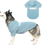 BINGPET Security Dog Hoodies Puppy Sweater Cold Weather Dog Coats Soft Brushed Fleece Pet Clothes Hooded Sweatshirt for Dog Cat