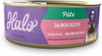 Halo Purely For Pets Halo Indoor Wet Cat Food, Grain Free, Salmon Pate, 5.5 Ounce (Pack of 12)
