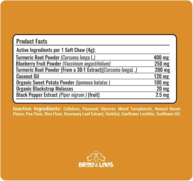 Turmeric & Multivitamin Chews for Dogs – Joint Health, Pain Relief, Mobility, Muscle Relaxation Skin and Coat Support with MSM, Glucosamine, Omega Fish Oil, Vitamin E & Antioxidants (90 Ct Each)