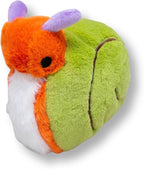 Flourish Pets 2 in 1 Multi-Layer Chew Toy for Active Dogs | Non-Toxic BPA Free Double Stitched Soft Fabric Dog Toys | Long-Lasting Dog Plush Toys - Small Caterpillar (20") and Puffer Prickles (5″)