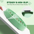 WHIPPY Slow Feeder Dog Bowl, Puzzle Maze Design to Slow Down Eating, 3-Cup Capacity, Anti-Gulping Food Bowl for Medium & Large Dogs,Mint Green