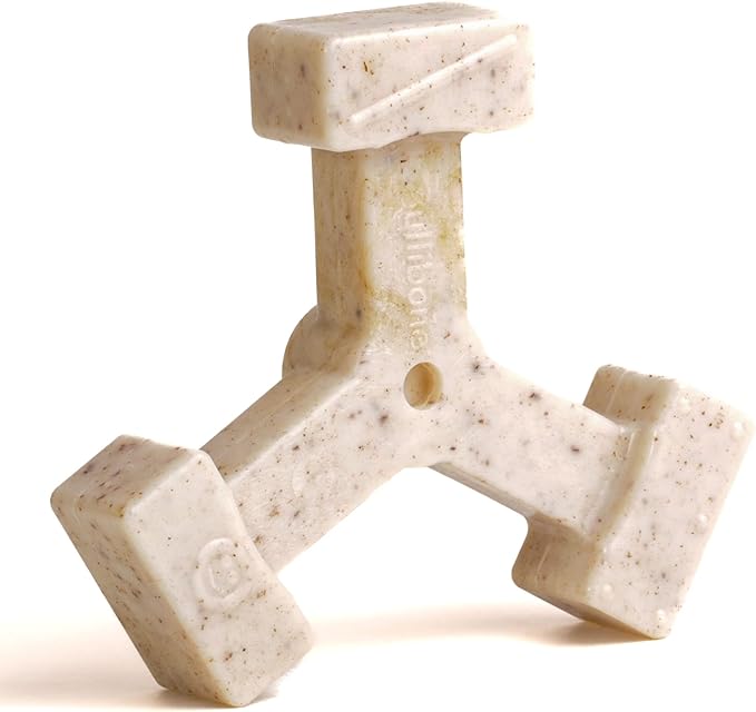 Bullibone Nylon Dog Chew Toy Spin-a-Bone - Interactive Dog Toy, Triggers Natural Instincts, and Improves Oral Health