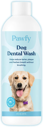 Pawfy Dog Breath Freshener with Specialized Dental Care Formula | Dog Teeth Cleaning & Mouthwash | Helps Freshen Dogs Breath with Easy Water Additive | Supports Plaque and Tartar Control