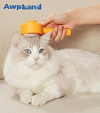 Cat and Small Dog Deshedding Brush with Release Button for Removing Loose Hair, Tangles, and Promoting Skin Friendliness