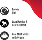 Nulo Real Shreds with Organ Meat Wet Canned Cat Food, Chicken & Duck, 2.8 Ounce, 12 Cans