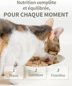 Freeze-Dried Cat Food, 97% Animal Origin Soft Dry Raw Food for Cats, High Protein Healthy Freeze Dried Cat Treat & Topper (Beef Recipe - 2.1 Ounce)