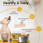 iHeartDogs Senior Super 7 Daily Dog Multivitamin - 7-in-1 Vitamin for Dogs Supports Anti-Aging with Antioxidants, Probiotics, Lion's Mane, Turkey Tail, & Ashwagandha for Longevity & Cognitive Boost