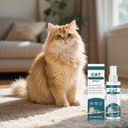 Effective Cat Deterrent Spray, Natural Cat Repellent Indoor Outdoor, Safe Cats Scratch Deterrent for Furniture, Cats Spray Deterrents for Urine Marking in House, 3.38 FL Oz (3)