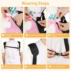 Inspack Dog Cat Backpack Carrier, Dog Carrier Adjustable for Small Medium Dogs, Pet Dog Front Chest Carriers Backpacks, Puppy Carrier Sling Backpack, Holder Papoose for Cat Body【Small Size】