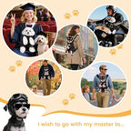 Inspack Dog Cat Backpack Carrier, Carrier Backpacks for Small Medium Dogs, Pet Dog Front Chest Carriers Backpack, Puppy Carrier Sling Backpack, Holder Papoose for Baby Cat Body【Medium Size】