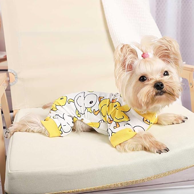 Dog Pajamas for Small Dogs Girl Boy Puppy Pjs Summer Pet Onesies for Chihuahua Yorkie Teacup Cute Soft Material Stretch Able Cat Clothes Outfit Apparel Puppy Jumpsuit