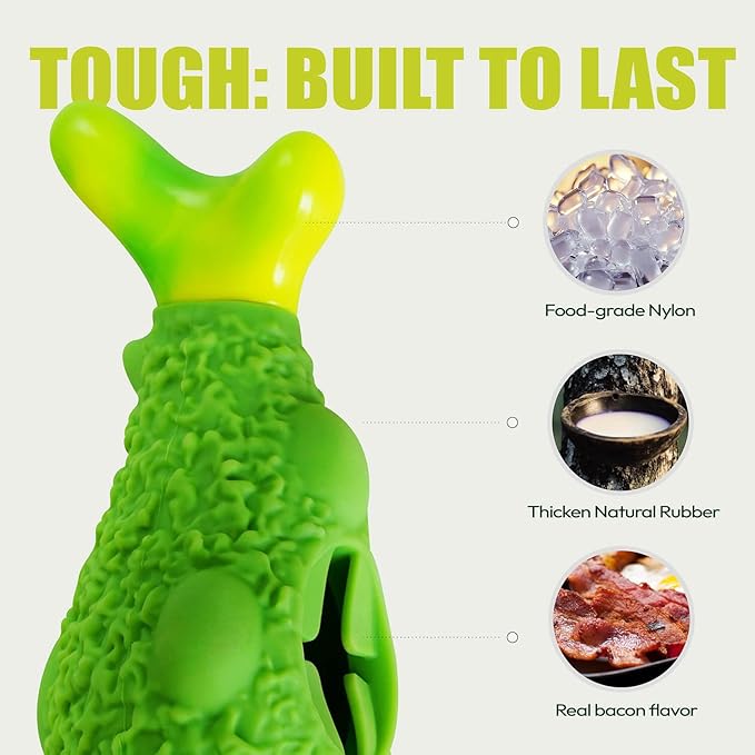 Tough Dog Chew Toys for Aggressive Chewers, Interactive Treat Dispensing Dog Toy, Durable Dog Toys for Medium & Large Dogs - Great for Boredom