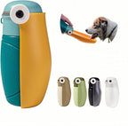 Dog Water Bottle Portable Puppy Travel Foldable Water Bottle Leak Proof Water Dispenser for Pet Cats Walking Hiking Travel Food Grade Plastic-Blue 9 oz