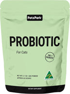 Probiotic for Cats & Kittens - Cat Probiotic Powder for Hairball Prevention, Digestive Support, Immune Health, Prebiotics, and Diarrhea Relief - Suitable for Indoor Cats & Kittens - 60 Scoops