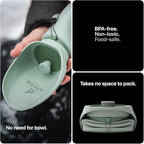 SÄKER Portable Dog Water Bottle, Collapsible Water Bottle for Dogs Perfect for Walking, Hiking and Outdoors | Works as a Portable Water Bowl | Designed in Montreal - 350ml