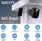 Solar Security Cameras Wireless Outdoor 4Pack, 5G&2.4G WiFi Cameras with Solar Panel,2K Camera for Home Security with AI Detection, Siren,Color Night Vision, 2-Way Talk, IP65, Works/Alexa, Cloud/SD