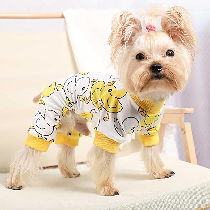 Dog Pajamas for Small Dogs Girl Boy Puppy Pjs Summer Pet Onesies for Chihuahua Yorkie Teacup Cute Soft Material Stretch Able Cat Clothes Outfit Apparel Puppy Jumpsuit
