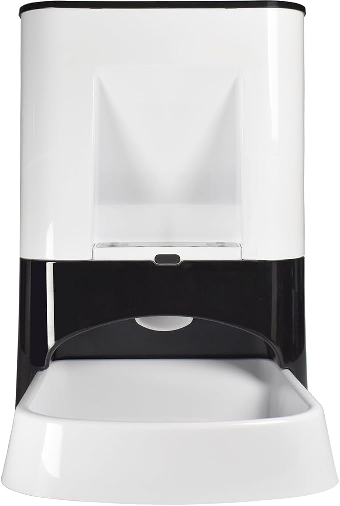 14L Automatic Dog Feeder Large Breed, Programmable Auto Pet Food Dispenser, Timed Dog Feeder Extra Large, Portion Control, 1200mAh Battery and Plug-in Power White