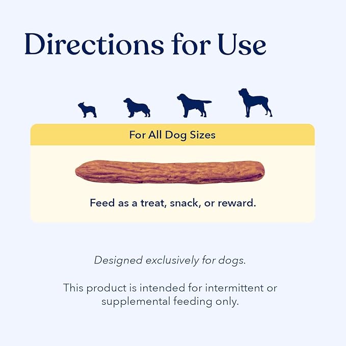 Honest Paws Dog Jerky Treats - All-Natural Jerky Dog Treats for Training Pets - Human Grade Sticks - Real USA Beef