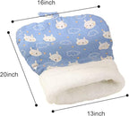 1PC Cat Sleeping Bag,Cat Sleeping Bag for Indoor Cats,Warm and Cozy Cat Sleeping Bag,Cat Winter Sleeping Bags, 360° Wrap Self Warm Cat Cave Bed Suitable for Pets Under 7.5 kg/16LB(Blue)