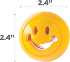 Outward Hound by Planet Dog Nooks Happiness Treat Dispensing Dog Toy, Small, Yellow, Smiley Face