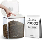 12lbs/200OZ/10.6qt Airtight Dog food storage container with lids,Dog Treat Container With Measuring cup,Dry Pet Food storage bin for Dogs,Cats,and Birds 11L