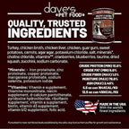 Dave's Pet Food Grain Free Wet Cat Food Pate (Turkey), Made in USA Naturally Healthy Canned, Added Vitamins & Minerals, Carrageenan-Free, 5.5 oz Cans (24 Pack)